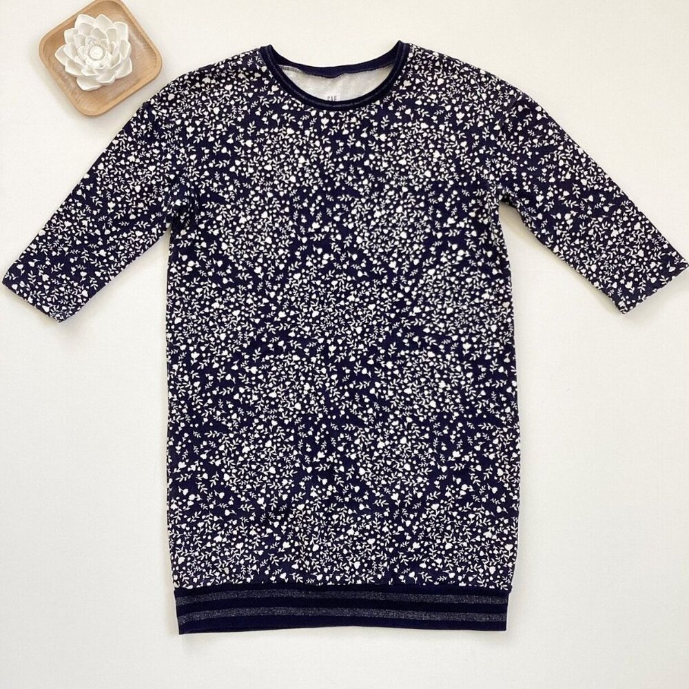 Gap Floral Sweatshirt Dress